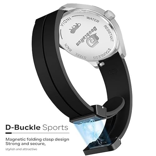 DOUBLERUN S-180-00 Black Silicone Magnetic Watch - Image 6