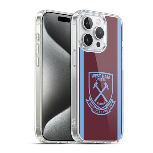 Carcasa del West Ham United FC de gel ligero y ajuste preciso para iPhone 15 Pro