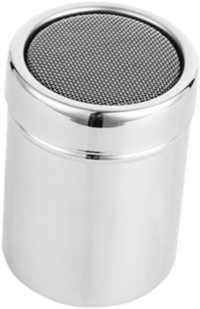Cooking Shaker Sugar Stainless Steel Seasoning Cans Air-tight Pepper Sugar Flask Non-slip Base Easy to Clean Baking Tool Random