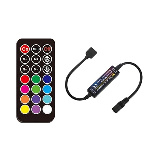 1 �Z�b�g�� DC5-24V LED �~�j�R���g���[���[���m�N�� CCT RGB RGBW RGBCCT RGBCW LED ���C�g�X�g���b�v�����J���[���C�����X �����R��(RGB 21key)