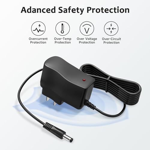 Parthcksi 1A AC Charger Adapter for Pandigital Novel eReader PRD07T20WBL1/BC Power Cord