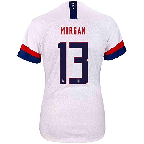 Nike USA Women's Home Jersey (Morgan #13) (XL) White