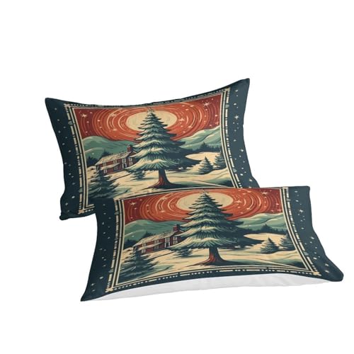 Parure de lit Noël 220x240 en microfibre douce et impression 3D durable