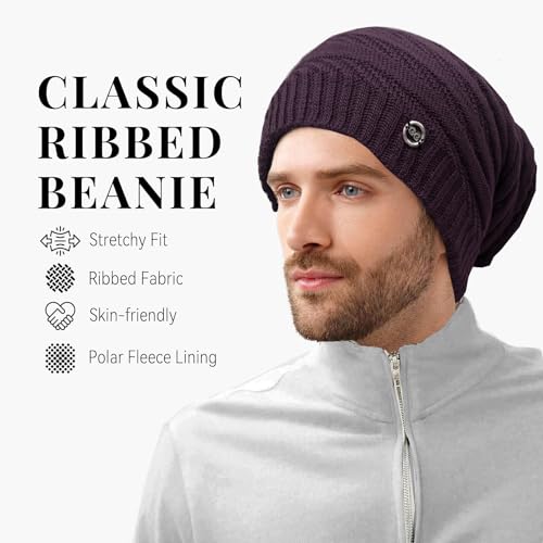 Image of 2023 Winter Beanie Hats Woolen Winter Beanie Cap for Men || 100% Woolen Boys Stylish Cap Woolen Cozy Cap for Men Warm Knit Hat Warmer Hat for Men Women Hat Solid Color Simple Woolen Hat Drop