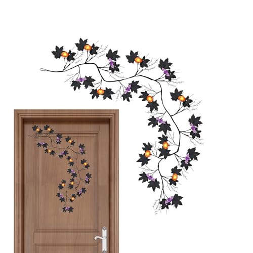 Guirlande de branches Halloween étanche 8 modes pour décoration murale et miroir