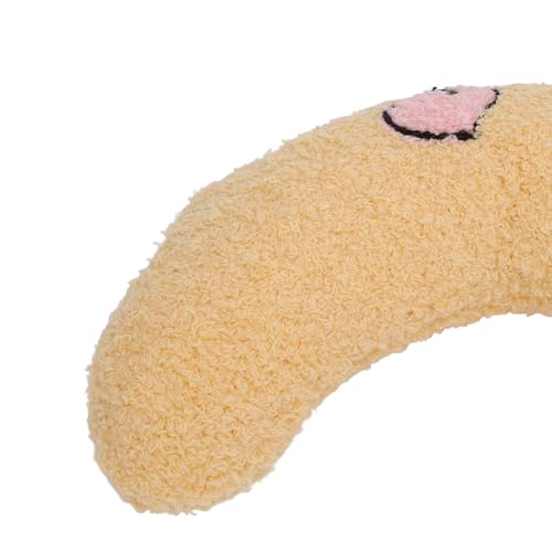 Travesseiro de Pescoço de Cachorro Meio Donut, Material Macio de Pelúcia Fácil de Limpar e Manter Tr