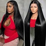 ONIVAN 13X6 Straight Lace Front Wigs Human Hair, 15A Raw Indian Virgin Human Hair Wig, HD Lace Frontal Wig, Triple Lifespan, No Tangle Shedding, Can be Bleached, Dyed and Styled (26 Inch)