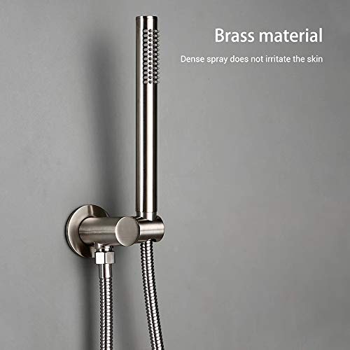 Système de douche effet pluie en laiton brossé résistant pour remplacer votre robinetterie usée