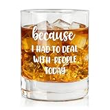 Zunaked Funny Gifts for Men - Because I Had To Deal With People...