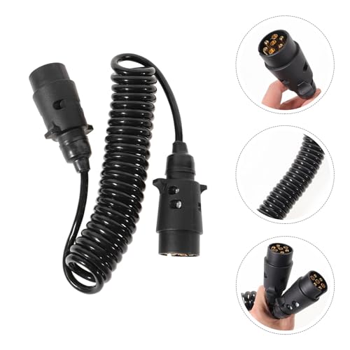 Câble de remorque enroulé noir nylon flexible extension feux arrière