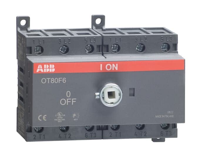 Interrupteur sectionneur ABB Entrelec OT80F6 6 pôles 80A pour coupure circuit
