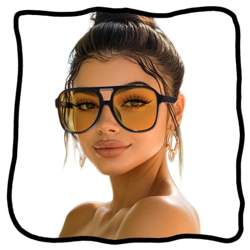 Woeoe Retro Aviator Sunglasses for Women Men Classic Vintage 70s Sun Glasses Aviators - Main Image