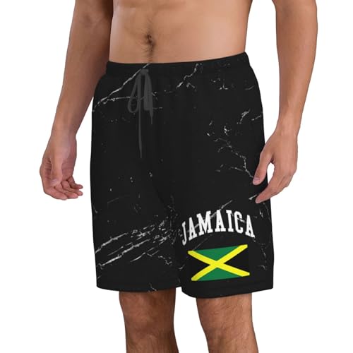 Kkaingg Jamaica Jamaican Flag Mens Swim Trunks Quick Dry Swim Shorts Summer Beach Shorts with Pockets Swimsuit2