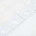Adhesive Hanging Tabs 1 1/2 x 1 Inch Round Hole Clear Plastic Hang Tags Display Folding Tabs for Store Retail Display(300 Pieces)