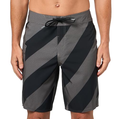 Volcom Mens 20 Mod-Tech Board Shorts- Stretch UPF 50+ Sun Protection Quick-Dry Swim Bottoms Manic Black Combo 34