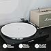 Turntable Mat Record Platter Slipmat: Acrylic Record Player Platter Vinyl Slip Mats for Turntables Antistatic Tighter & Defined Bass, White