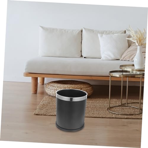 Cesto de basura metálico para baño cocina oficina miniatura 7