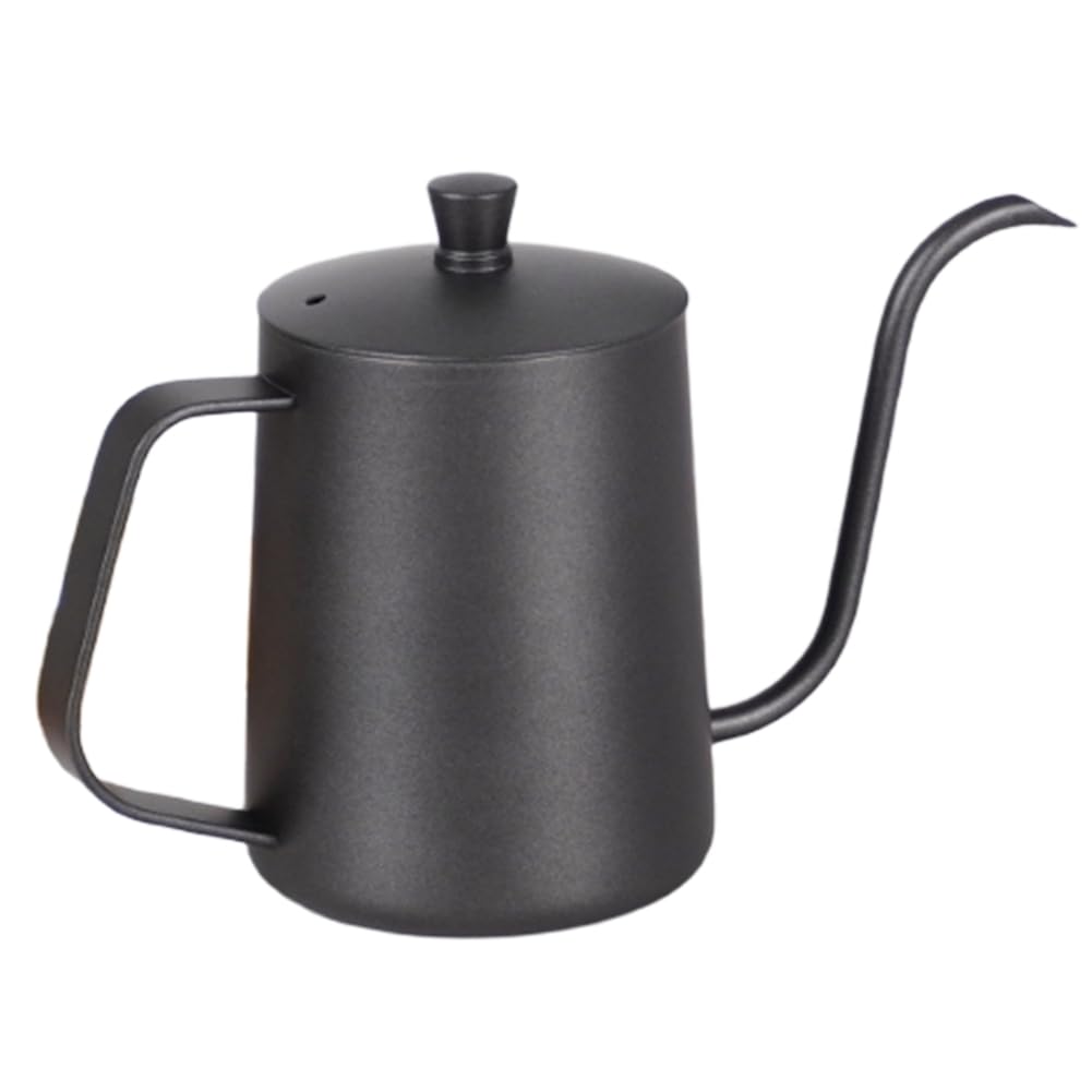 Tetera de cuello de cisne antiadherente con tapa para un control de flujo perfecto
