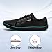 HOBIBEAR Barefoot Shoes Women Mens Slip on Minimalist Sneakers Zero Drop Sole Casual Shoes with Wide Toe Box Lightweight Comfortable All Black