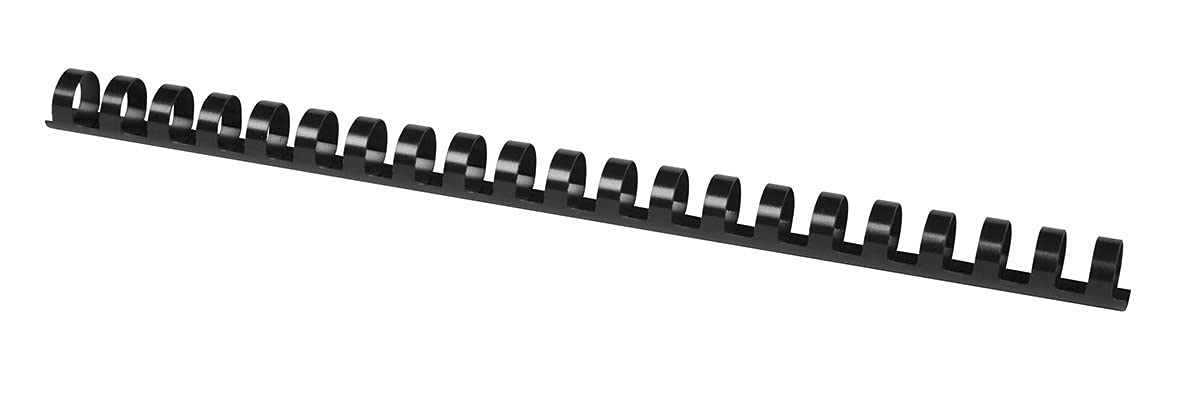 Binding Combs Office Products A4 14mm (115 Sheets) 100 Pcs Black/Presentation/Type-21 Rings/Kind-Spiral/Material-Plastic/Colour-Black/Format-A4 / Size-14mm