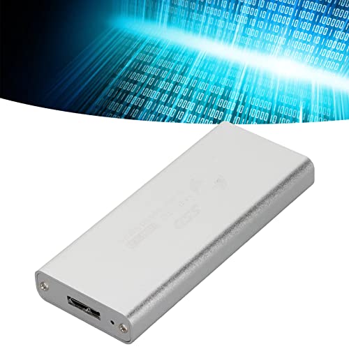 Gabinete para SSD M a USB 3.0 de aluminio plata miniatura 4