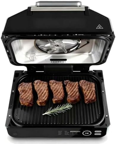 Griddle and Indoor Grill, Electric with Enhanced Performance and Practical Design for Everyday Use