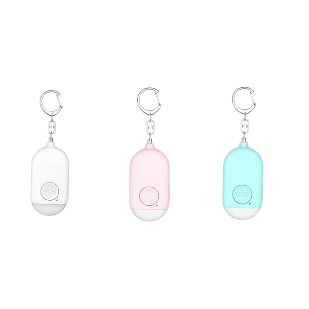 OSALADI 3pièces Alarme De Sécurité Personnelle avec Système Alerte Sonore pour Femmes Dispositif De Protection Portable Et Pratique pour Jogging Et Nuit Blanc