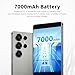 ChashenHa S25 Ultra Unlocked Phone,16GB+512GB Android 16.0 Cell Phone,7000mAh Battery,68+108MP Camera 5G Phone,Dual SIM Cards/Face Unlock/Fingerprint Unlock/GPS.(Grey)