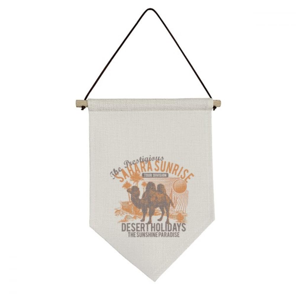 Bandera de camello en lona para colgar decorativa rectangular 4