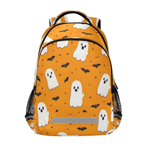 School Backpack Halloween Boo Lightweight Waterproof Travel Laptop Backpack Kids School Bags for Boys Girls Teens 11.6 X 4.9 X 16.7inch