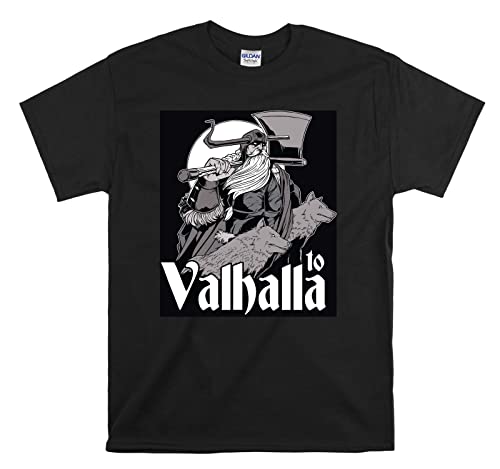 T-shirt Viking Valhalla unisexe noir M : ne craignez plus les déformations