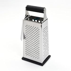 Nutmeg Home Four Sided Grater, White