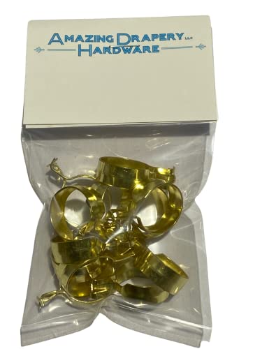 Amazing Drapery Hardware Cafe Curtain Clips, 3/4 Inch, 12 Pack #TOP2