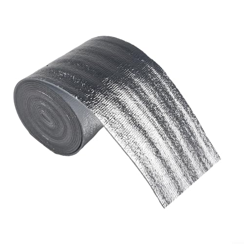 Wall Insulation Reflective Film for Radiators, Aluminum Foil Thermal Barrier with 3mm Thickened Pearl Cotton, Heat Reflector Pad to Improve Heating Efficiency, 5m x 0.2m