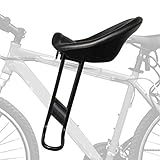 Durable: hecho de metal resistente y ecológico + material ABS, no tóxico, inodoro, duradero y seguro de usar. El asiento de bicicleta para niños tiene una protección de goma completa para la pintura de su cuadro.