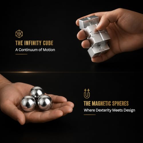 The Executive Fidget Set – Luxury Metal Desk Toys for Adults with ADHD & Anxiety | Premium Stress Relief & Executive Office Gift - Image 4