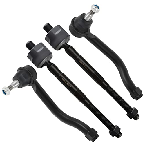 SCITOO 4pcs Front Suspension Kit Inner Tie Rod End Outer Tie Rod End Fit 2009-2014 For Nissan Murano 2011-2012 For Nissan Murano AWD