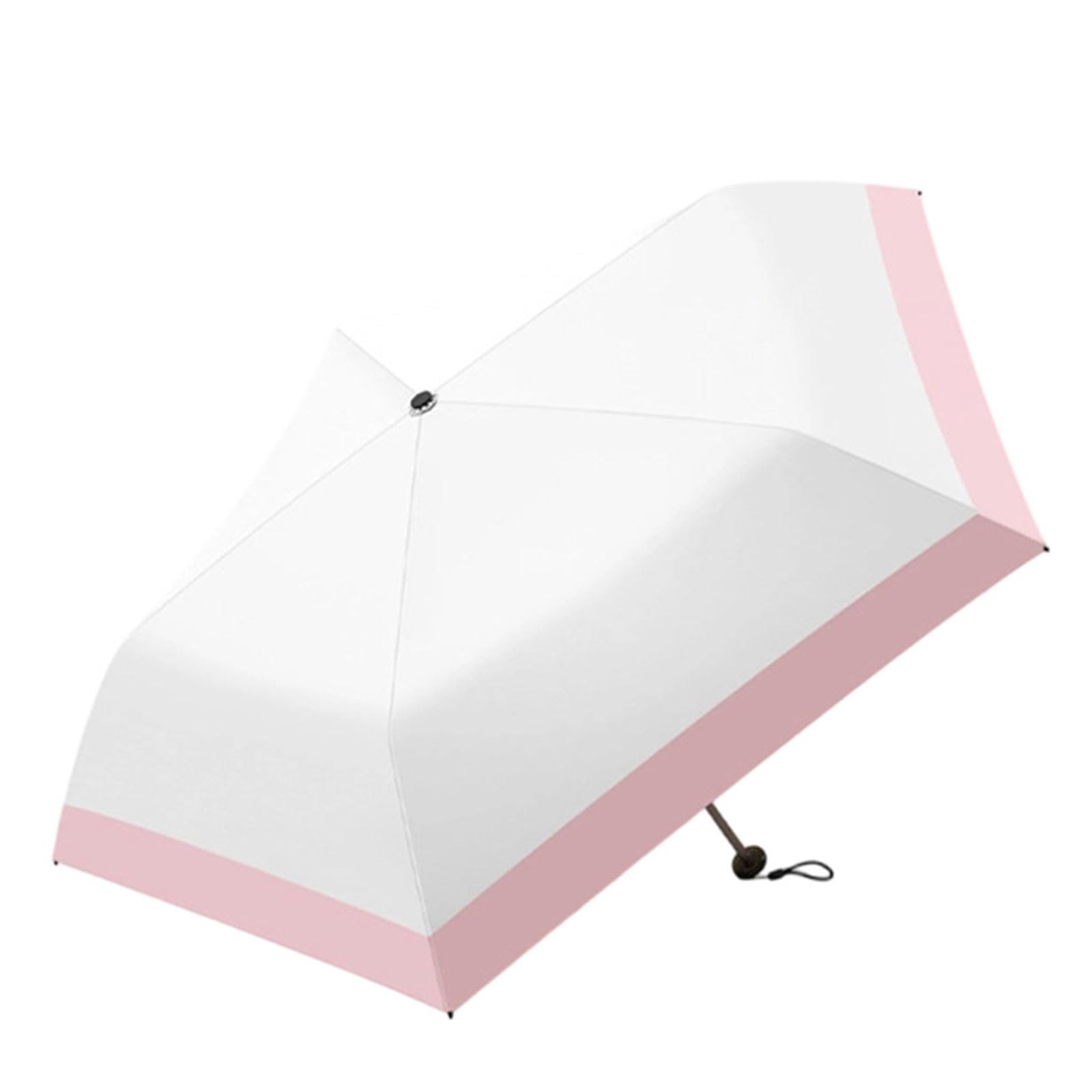 Navna Multiuse 3 Fold Umbrella with 5 Ribs Construction and Pongee Fabric for Various Occasion Sun Protections Rainproof Folding Umbrella