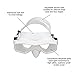 KJAOYU Premium Adult & Teen Snorkeling Dive Goggles - Anti - Fog Tempered Glass, Ergoesesnomic Silic Fit, Wide View