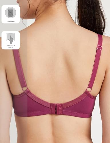 Image of Amazon Brand - Symbol Women's Cotton Stretch Non Padded Wire Free Full Coverage Minimizer Bra