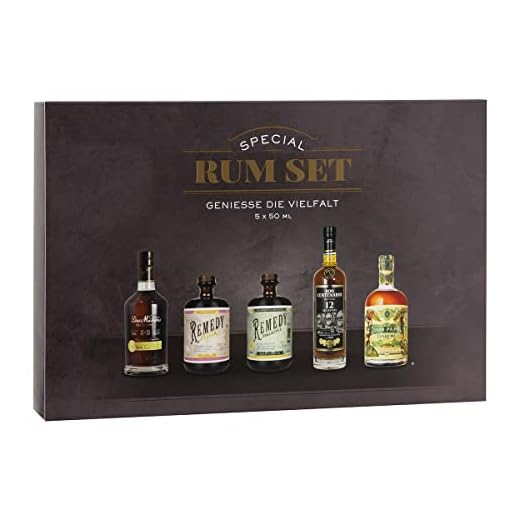 Sierra Madre Premium Rum Tasting Set | 5 x 50 ml | verschiedene Sorten probieren | Probierpack | Set mit 5 Minis