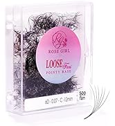 ROSE GIRL Promade Fans - Natural Look Volume Eyelashes - Loose Hand Fan From 3D To 16D - C CC D D...
