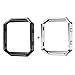2PCS Fitbit Blaze Frame, Sailfar Stainless Steel Replacement Protection Metal Frame/Housing /Shell/Holder/Bezel for Fitbit Blaze Smart Watch (Silver + Black)