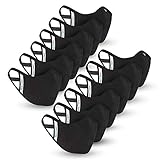 Case-Mate Safe+Mate x Cloth Face Mask, Washable & Reusable, Adult S/M, Cotton, Includes Filters, Black (Pack of 12)