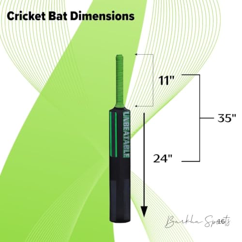 Image of BARKHA Full Size Plastic Turf Cricket Bat for Men, Tennis & Wind Ball