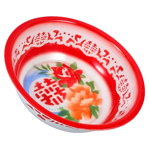 Tazón esmaltado vintage grande 36 cm para cocina miniatura 1