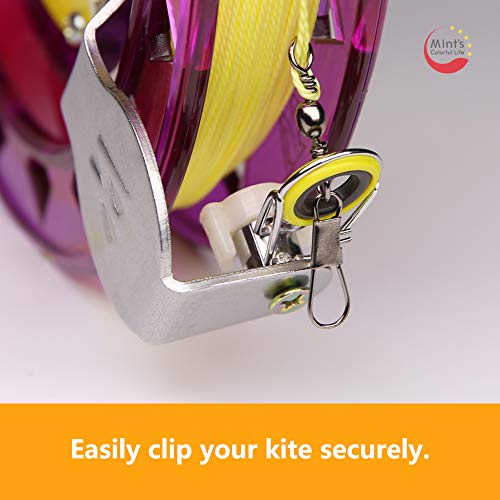Mint's Colorful Life Kite String Reel Winder 7Inches Dia With 600 Feet Line (60 Lbs) For Kids/Teens, Purple #TOP5