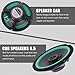 Parliky 6.5 Inch Car Audio Speakers 4 Ohm Shallow Mount Midrange Bass Loudspeaker Compact Design for Vehicle Sound System