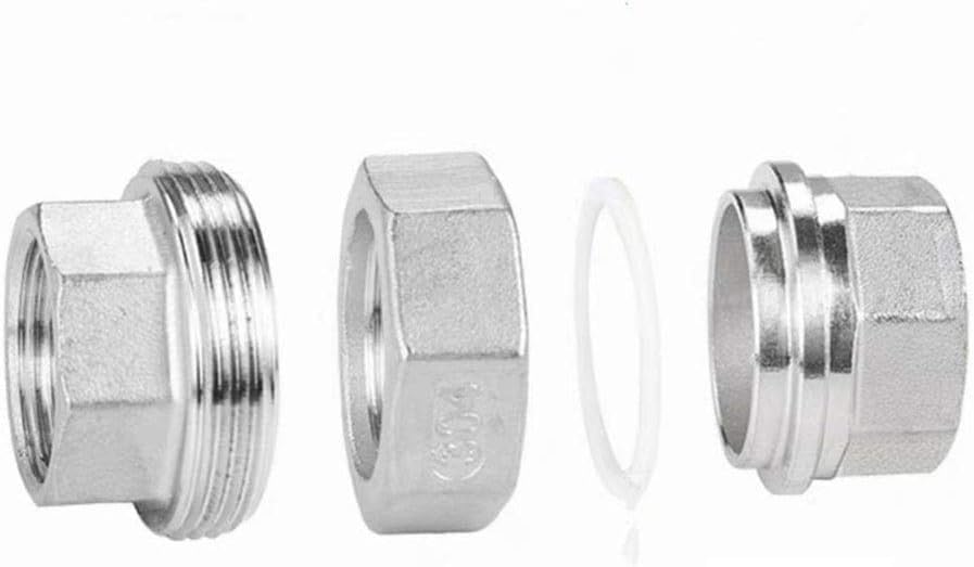 Giunti e connessioni idrauliche in acciaio inox, 1/8” 3/4“ 1/2” 1“ 1-1/4” 1-1/2“ 2” Filettatura femmina BSP,(2")