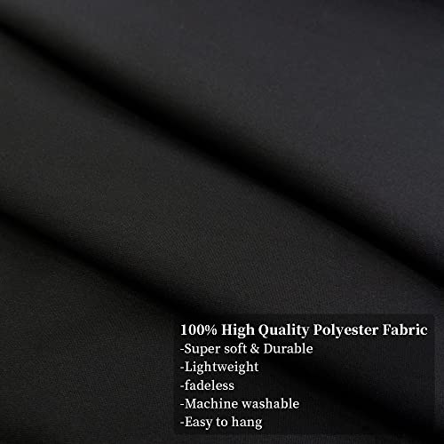 Colorsum Wall Hanging Bedding Tapestry Solid Color Black Wall Tapestry For Bedroom Living Room Dorm Home Decor，Machine Washable 39×59 Inch #TOP6